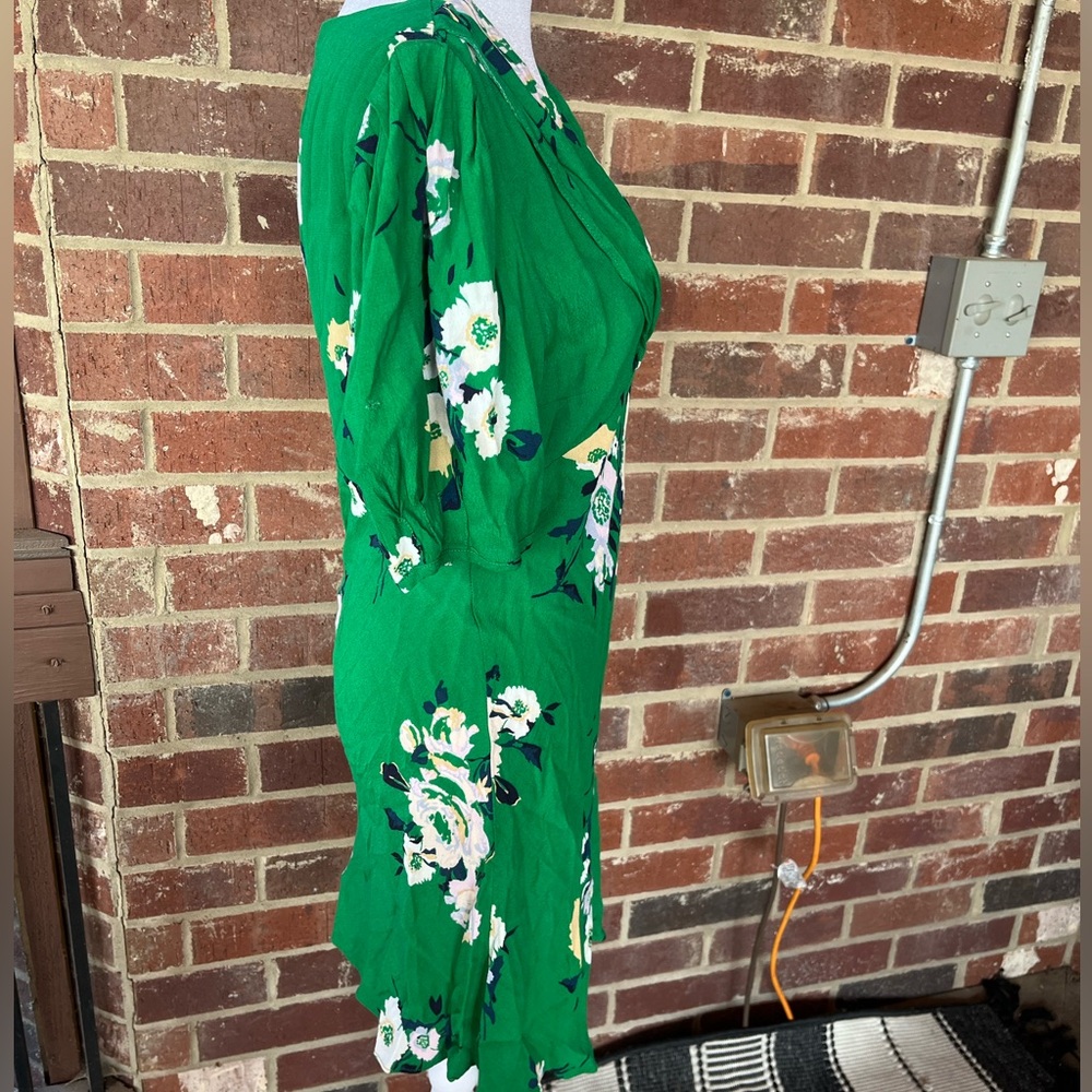 Free People Garden Floral Sleeve Dress Size 6 - Picture 8 of 14
